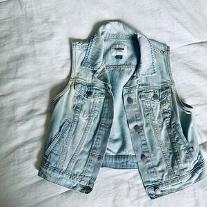 Old Navy Light Blue Denim Vest